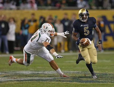 Notre Dame Fighting Irish Dominate the Hurricanes, 41-3
