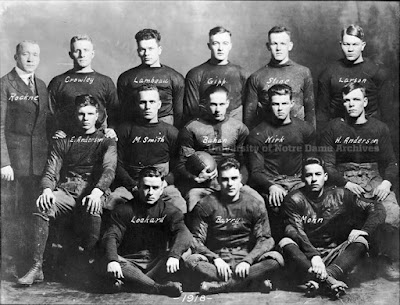 Notre Dame Football and the 1918 Spanish Influenza